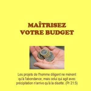 MAÎTRISEZ VOTRE BUDGET