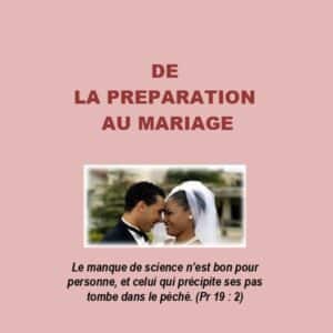 De la préparation au mariage