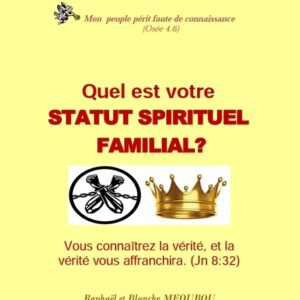 Quel est votre statut spirituel familial ?