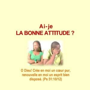 Ai-je la bonne attitude ?