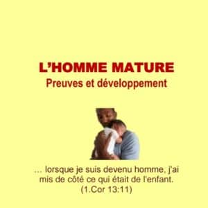 L&rsquo;HOMME MATURE Preuves et développement