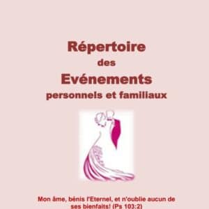 Répertoire des événements personnels et familiaux