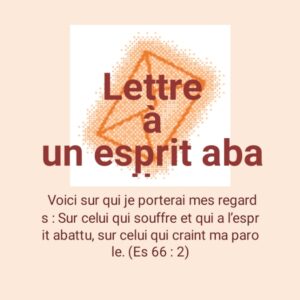 Lettre à un esprit abattu